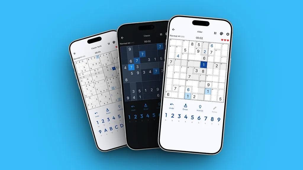 Sudoku Ultimato running on mobile with multiple language support across the interface.